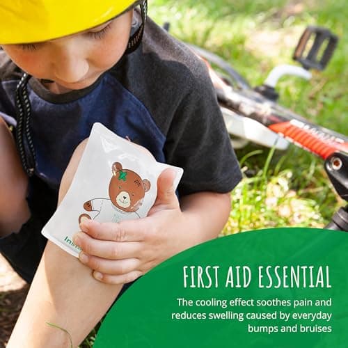 Mini First Aid Teddy Instant Cold Ice Pack - No Freezer Needed, Travel-Friendly Cooling Relief for Kids & Adults, Family First Aid Kit Essential, Pack of 2 — view 3