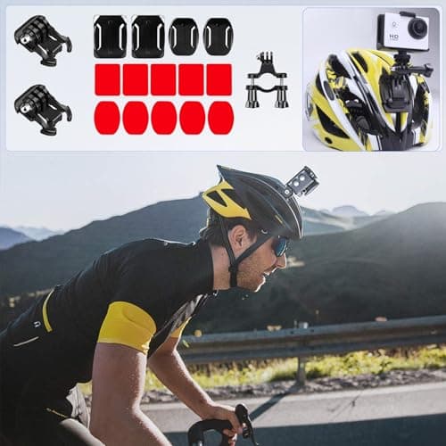 HIMOMO 85-In-1 Action Camera Accessory Kit, Universal go pro accessories set with Chest Strap, action camera mounts, and more for GoPro Hero 9 8 7, SARGO,DJI, Insta and Most Action Cameras — view 6