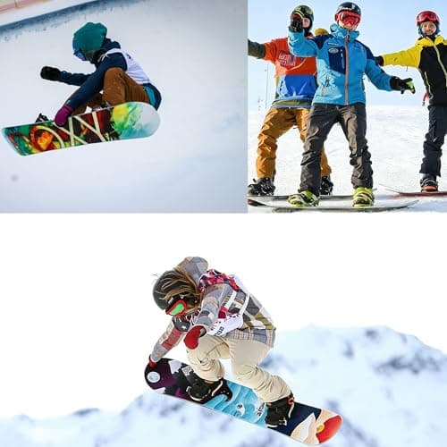 JIfengan Ski Goggles Snowboard Goggles - UV Adjustable Riding Offroad Protective Goggles, Cycling Motorcycle ATV Glasses Winter Snow Sports Glasses For Youth Men Women (Red) — view 5