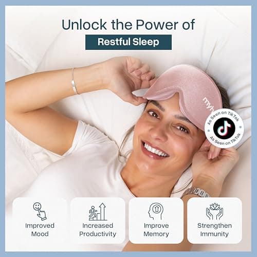MyHalos Blackout Sleep Mask, Eye Mask for Sleeping, Zero Pressure, Travel — view 2