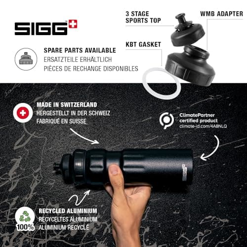 Sigg - Aluminum Sports Water Bottle - WMB Sports Dusk - With 3-Stage Sports Cap - Leakproof & Lightweight - BPA Free - 0.75L — view 4