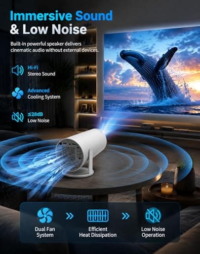 CineMaster Pro 4K Smart Projector Ultra HD Home Theatre — view 3