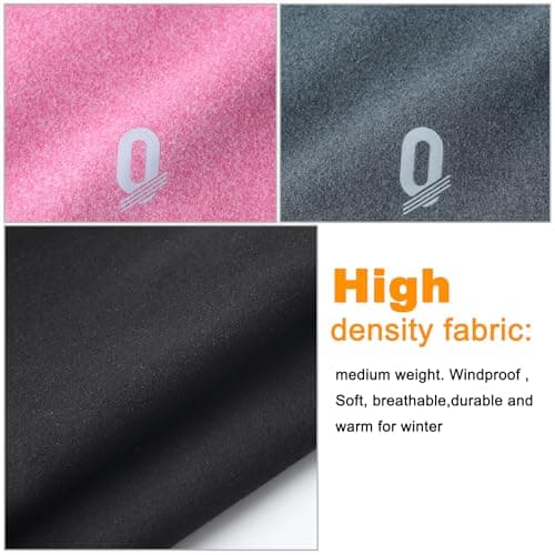 Oscenny Snood,Soft Windproof Breathable Stretchy Thermal Fleece Snood Neck Warmer Face Mask Cover Scarf Quick Dry for Cycling,Motorcycle,Running,Work for Cold Windy Weather Winter(Black) — view 5