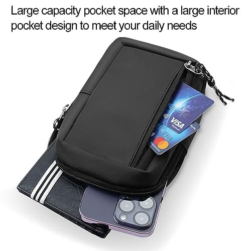 flintronic Sling Bag, Waterproof Chest Bag for Men and Women, Mini Breathable Crossbody Shoulder Bag with Zipper, Lightweight Shoulder Backpack for Travel Hiking Cycling Camping Outdoor Sports — view 6