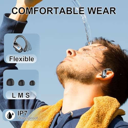 Rulefiss Wireless Earbuds Sport, 2026 75H Bluetooth 5.4 Headphones HD Sound — view 2