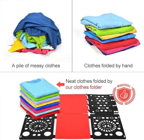 BoxLegend V3 Shirt Folding Board T Shirts Folder, Black & Red — view 5