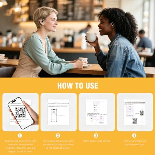 ZenLumio AI Translation Earbuds Real Time, 145 Languages with 98% Accuracy & 0.5-1s Latency, Bluetooth 5.4 ENC Noise Cancelling, Smart App Supported for Travel, Business, Academic — view 6