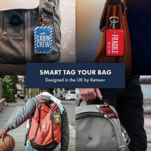 retreev™ SMART Luggage Tag | NFC & QR Code Luggage Tag with Secure Messaging - General — view 2