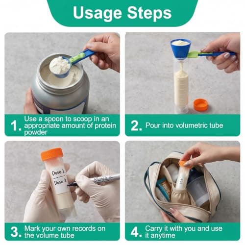 Yoreva Powder Dispenser Set, Protein Powder Storage To Go — view 3
