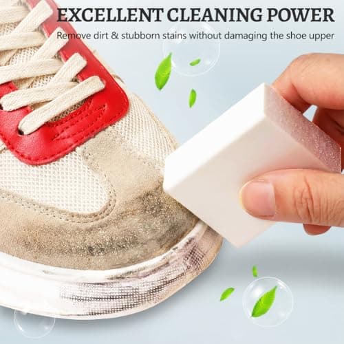 flintronic 2 Pcs Magic Suede Scuff Eraser, Shoe Boot Portable Cleaning Kit, Decontaminate with Polishing Particles for Shoes in Chamois, Nubuck & Sneakers — view 3