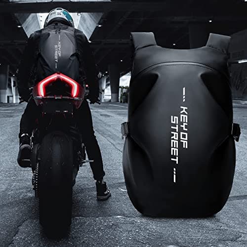 HYC00 Motorcycle Backpacks for Men Women Waterproof Helmet Backpack, Motorcycle Accessories, Laptop Bags, Travel Backpacks, Student School Bags — view 2