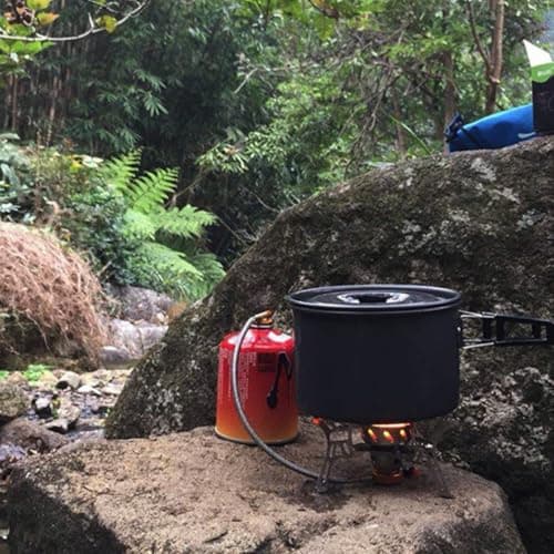 Lightweight Single Camping Pot, Foldable Aluminium Cookware for Backpackers — view 5