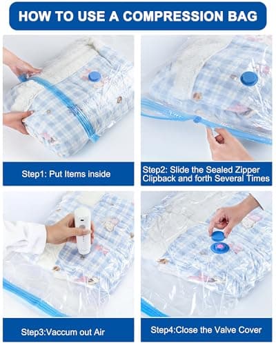 Acual Vacuum Storage Bags, 6 Pack Large Space Saver Bags 80 x 60cm — view 6