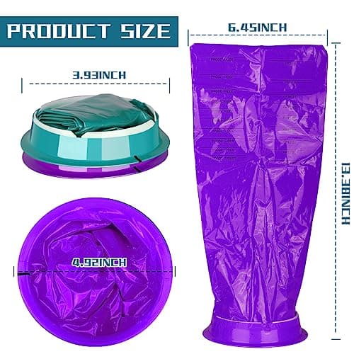 Vomit Bag Disposable Emesis Bag, 16 Pack Motion Sickness Bags Portable Barf Bags 1000ml Nausea Puke Bag with Round Rim for Adult Kids Travel Car Sickness — view 2