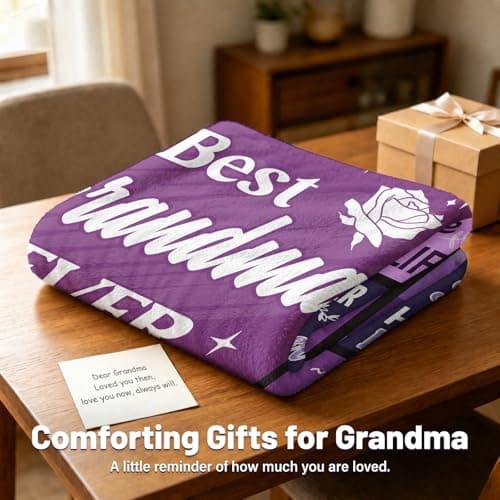 CSSGUOTOU Grandma Gifts, Gifts for Grandma Throw Blanket 150x130cm — view 3