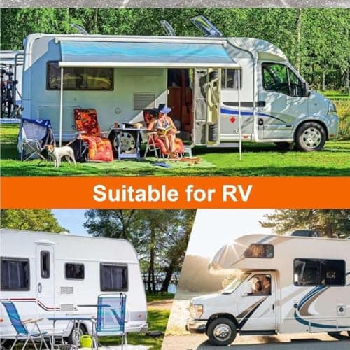 Caravan Roof Cover - 6.5M 210D Canvas Motorhome Top Cover, Waterproof UV Resistant Sunshade Roof Protector | Snowproof & Dustproof For Trailer, Camping, Travel, Outdoor Adventures, Road Trip, Winter — view 4