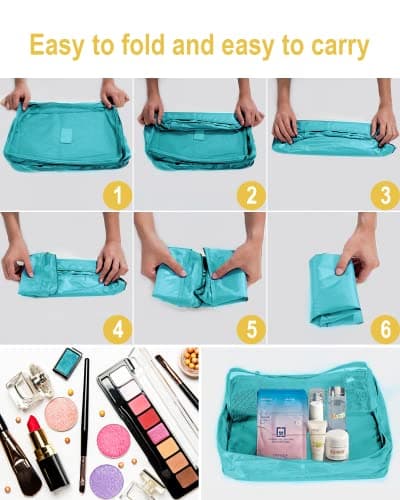 BillyBath Suitcase Organiser Travel Garment Bags, 8-in-1 Case Organiser Set, Packing Cubes, Suitcase Organiser, Packing Bags, Travel Luggage, for Clothes, Shoes, Underwear, Cosmetics — view 6