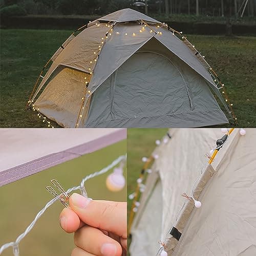 UMCHU 50 Mini Clip for Photos, Outdoor Tent Canvas, Red and Gold Binding Clips, Snack Closure — view 3