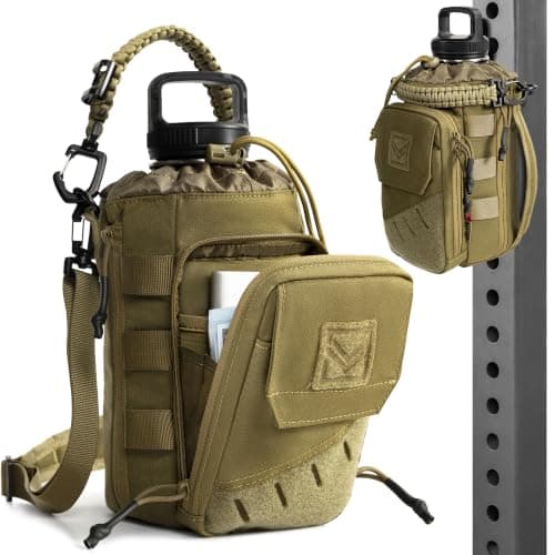 Magnetic Gym Bag with Water Bottle Holder Fits 1-2L Bottles