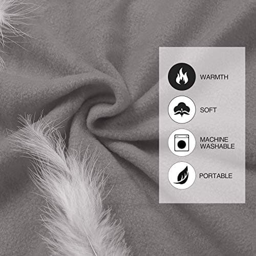 REDCAMP Soft Fleece Sleeping Bag Liner Thermal for Adults,Lightweight,Grey — view 2