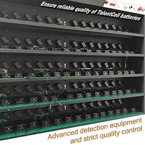 Talentcell 12V Lithium ion Battery Pack, 11.1V/9000mAh 99.9Wh Portable Power Bank, DC 12/9V and 5V USB Multiple Output Li-ion Batteries for LED Light Strip, CCTV Camera, Mobile and more, Black — view 5