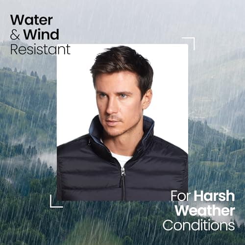 Weatherproof Men's Packable Travel Down Jacket with Alternative Neck Pillow, Down Jacket for Men (S-3XL), Black, M, Black, M — view 2