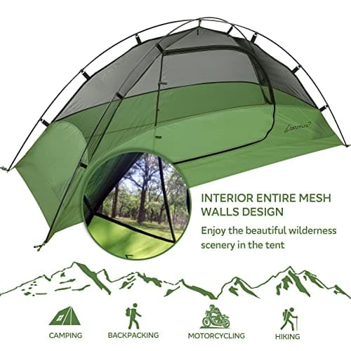 Clostnature Waterproof 1 Man Tent, Lightweight Camping Tent — view 2