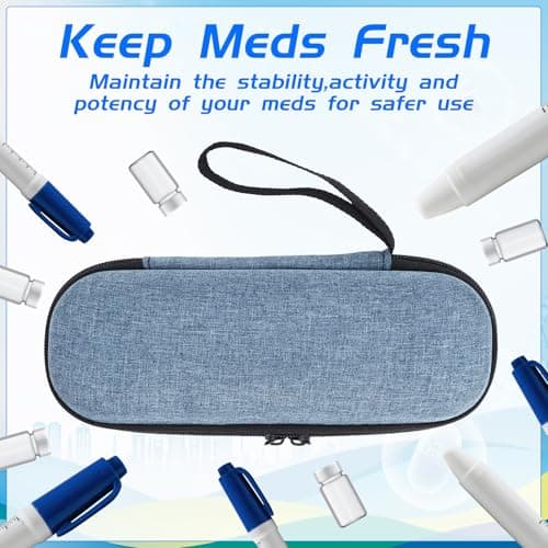 ViEinkaufen 2Pcs Monjaro Travel Case with 4 Ice Packs — view 3