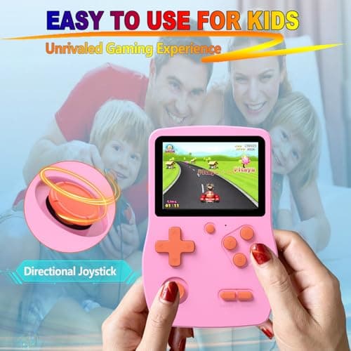 32 Bit Handheld Game Console for Kids,3.0" IPS Screen with 139 Video Games — view 6