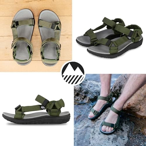 Lakeland Active Men's Stonethwaite Adjustable Outdoor Walking Trekking Sandals - Moss Green - 10 — view 2