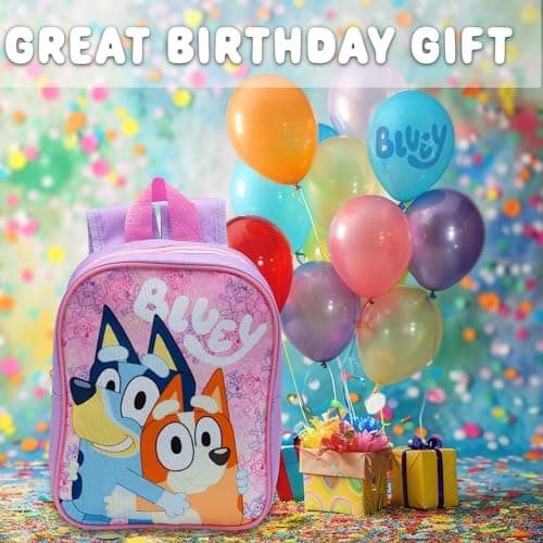 Bluey Kids Backpack Preschool Bag Toddlers Girls Mini Nursery Rucksack - Ages 1-3 years - Pink — view 6