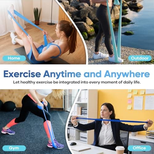 Fokky Resistance Bands 2M, Exercise Band with 4 Resistance Levels — view 6