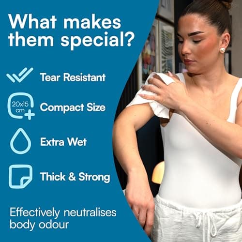 FreshWipes Mini Antibacterial Body Wipes for Adults 1 Pack (10 Wipes) - Biodegradable Wet-Wipes - Dermatologically Tested & Suitable for the Elderly or Disabled - Great for Camping (Coconut Breeze) — view 4