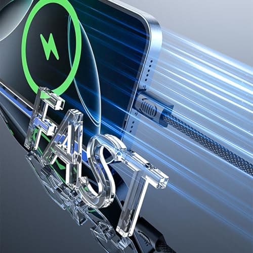 FANGZESHI 60W Fast Charging Double Type C Cable with Keychain, 18cm, Gold — view 5
