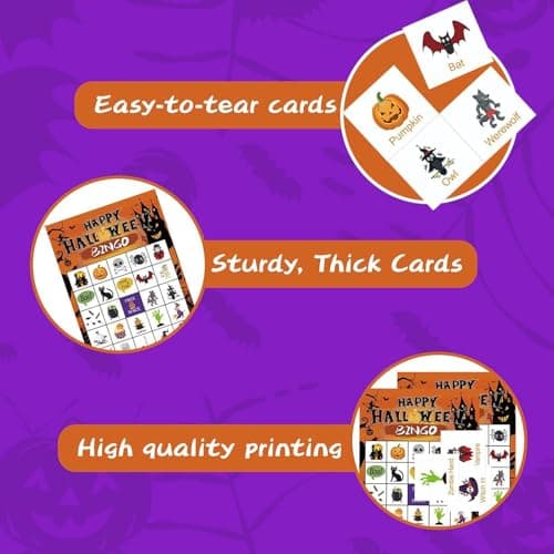 Card Games for Kids Halloween Family Gatherings Interactive Party Board — view 6