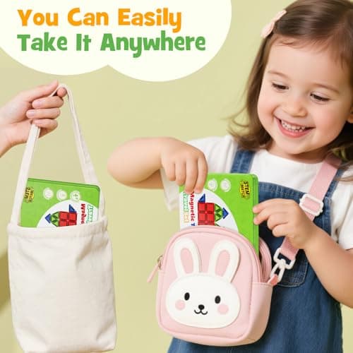 Magnetic Tiles Mini Travel Toy for Kids: 26pcs Compact Tin Case On-the-Go — view 4