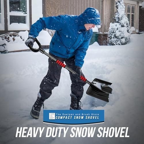 Travel Snow Shovel Heavy Duty with Detachable Multi Section Handle, Collapsible Snow Removal Tool for Car, Travel, Outdoor Camping, Garden etcs — view 5
