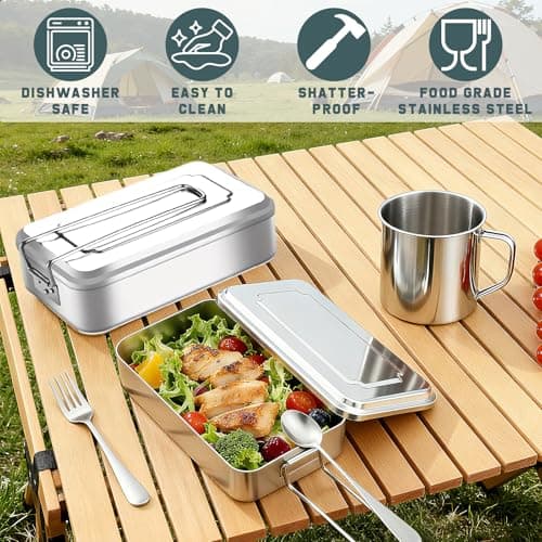 Camping Mess Tin, 8 Pcs Camping Mess Tins for Camping — view 4