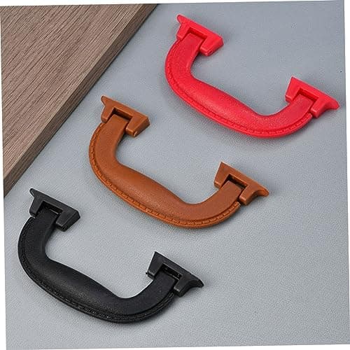 BESTonZON 6pcs Black Foldable Plastic Luggage Grip Handles with Easy Installation for Suitcase and Bags Replacement, for Travel and DIY Suitcase Handle Repairs — view 4