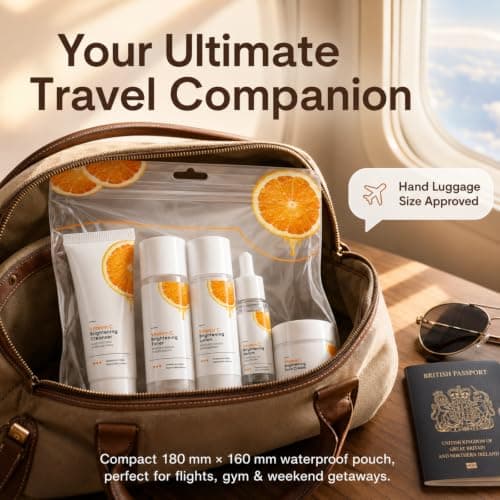 Vitamin C Skincare Set for Radiance & Brightening, 6Pcs Travel-Size — view 3