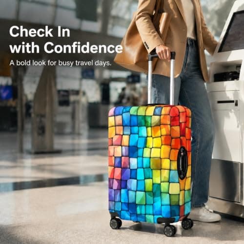 Elastic Luggage Cover 29-32 Inch XL, Dustproof Stretch Suitcase Protector — view 5