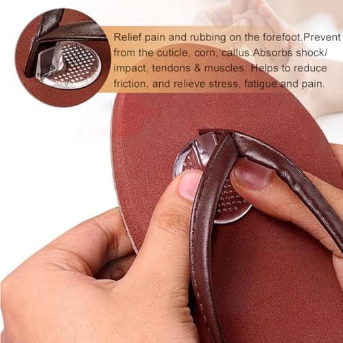 Silicone Thong Sandal Toe Protectors | 1 Pair Soft Flip Flop Gel Cushions Pad | Gel Toe Guards Cushions for Men and Women | Anti-Wear Comfort & Foot Protection Solution (2) — view 5