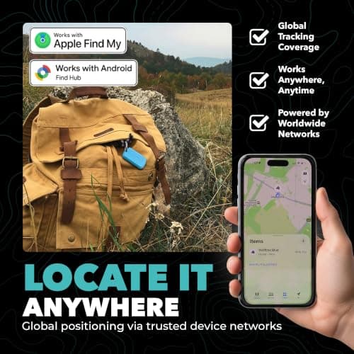 WOLFTRAX Tracker Tag | Works with Apple Find My & Google Hub | UK Made — view 5