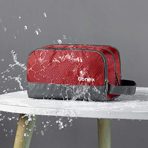Gonex Men's Toiletry Bag, Water-Resistant Nylon Travel Wash Shower Bag — view 3