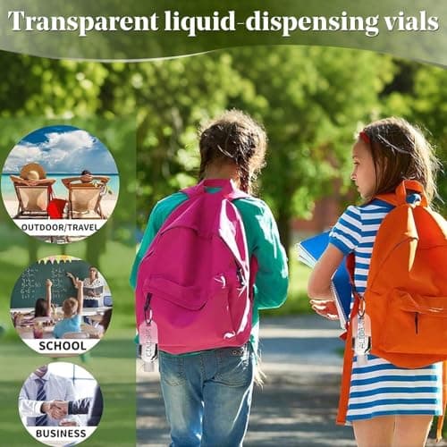 5pcs 50ml Leakproof Travel Bottles Set - Clear TSA-Compliant Toiletry Containers with Hooks for Hand Sanitizer, Liquids & Cosmetics, Portable Storage Solution — view 5