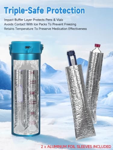 YOUSHARES Insulin Cooler Travel Case for Monjaro,Wegovy GLP-1 Pens — view 6