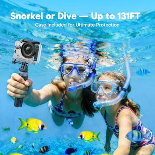 AKASO EK7000 Action Camera 4K30FPS 20MP Ultra HD Underwater Camera - Silver — view 3