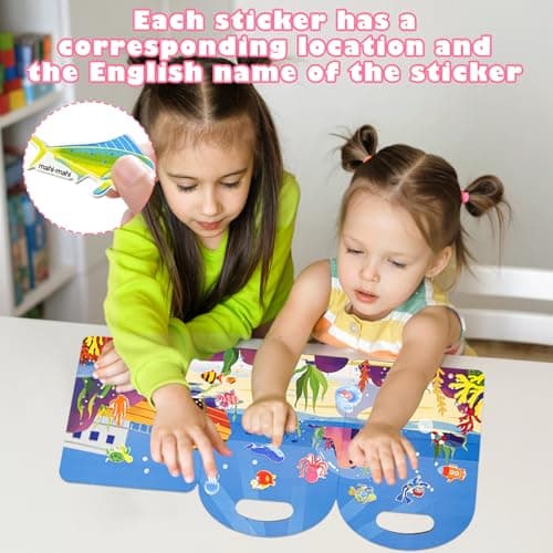 Reusable Sticker Books for Toddlers, Travel Toys for 2 Year olds — view 6