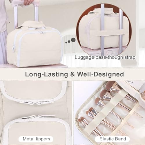 SYEXDZON Large Toiletry Bag, Travel Makeup Bag for Women — view 3