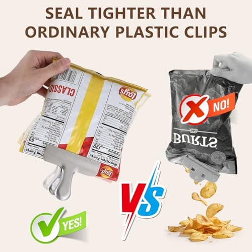 OAMCEG 3-inch Heavy Stainless Steel Food Bag Clips Set - 20 Pcs — view 6